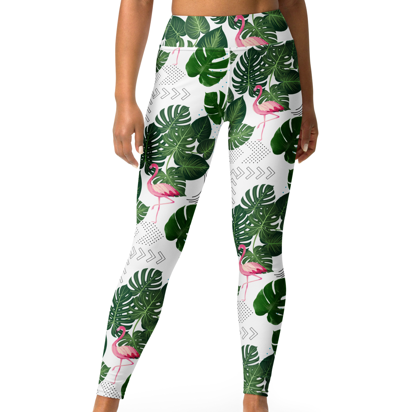 Monstera Flamingo Leggings