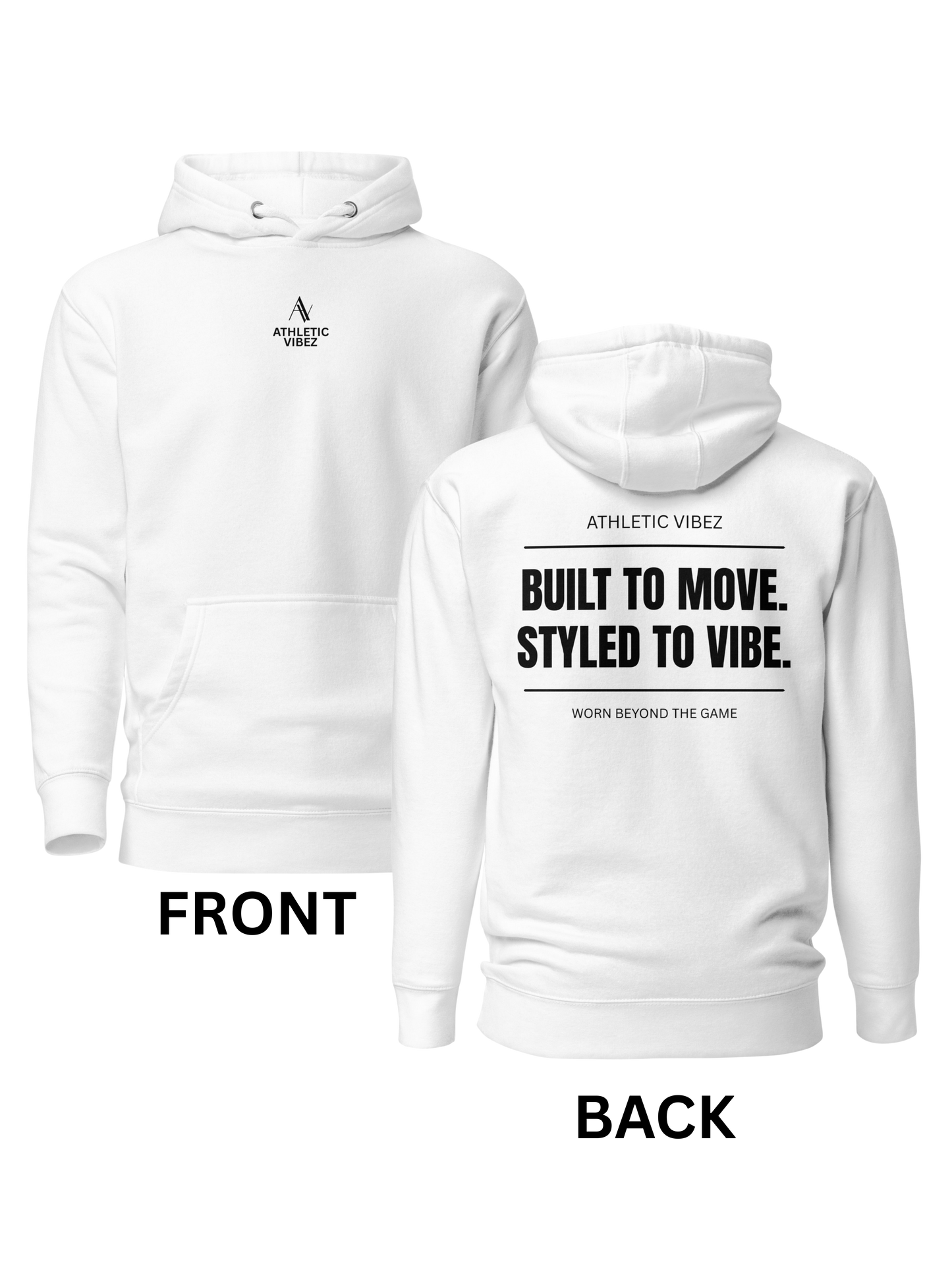 Athletic Vibez - Built to Move Unisex Hoodie