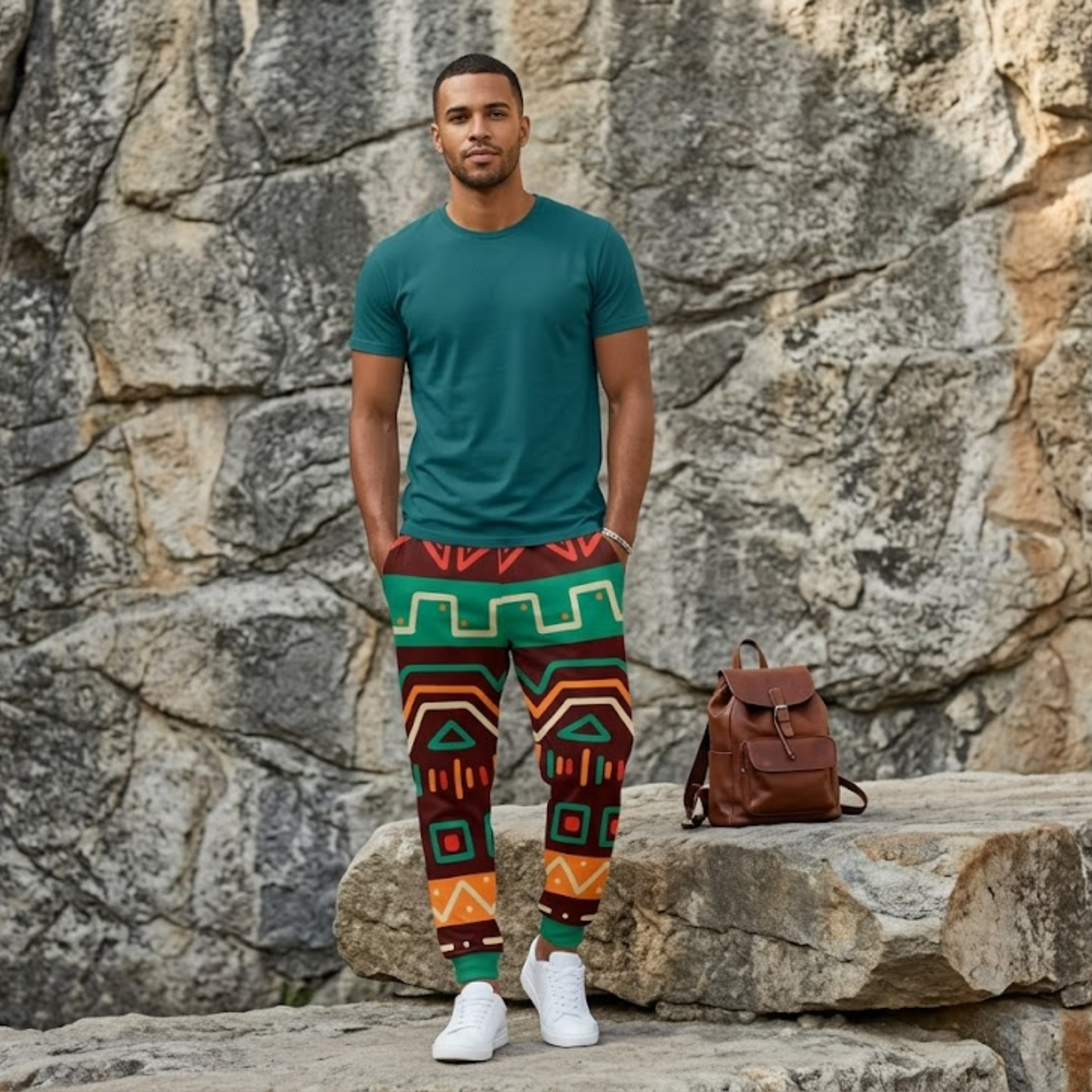 African Mock Men's Joggers