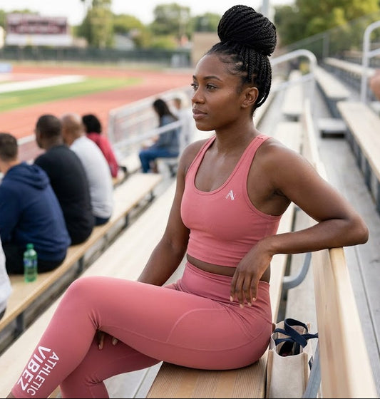AV Essential Pocket Leggings - Logo Edition - Cabaret