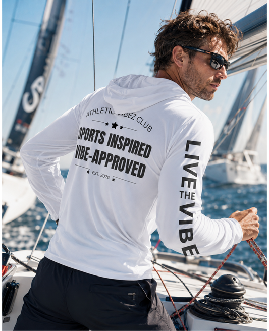 PRO Vibe Approved Sports Hoodie - White/Gray