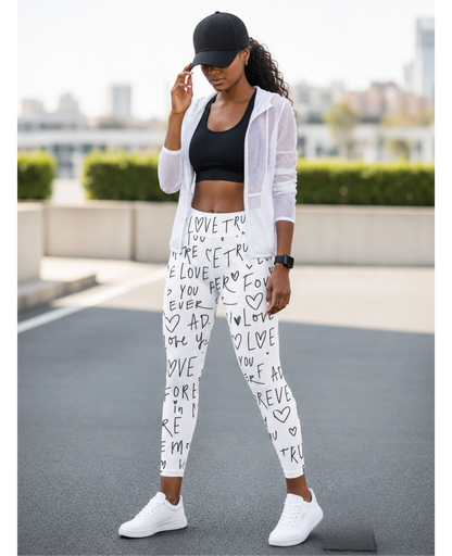 Love You Forever High Waist Leggings UPF 50+