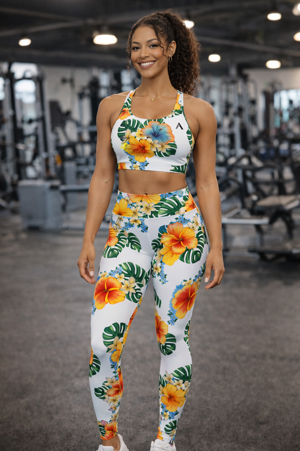Paradise Bloom High Waist Leggings UPF 50+