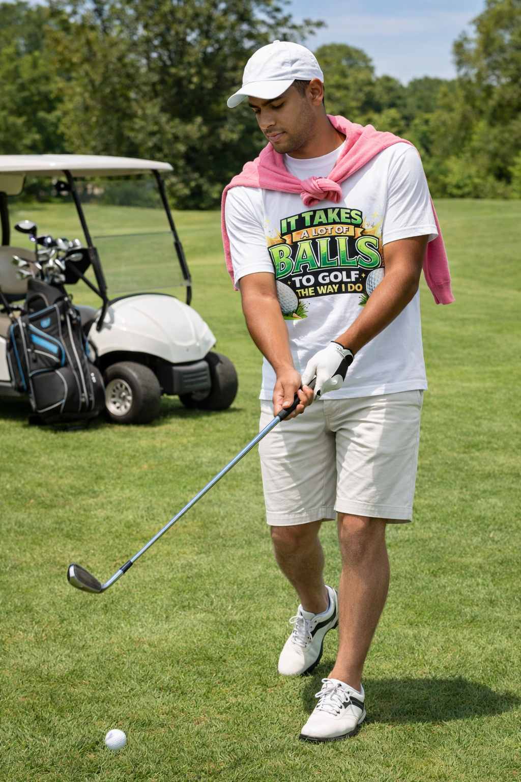 It takes a lot of balls - Golf tshirt