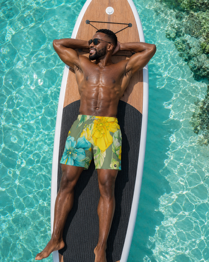 Island Tide Bloom Swim Trunks