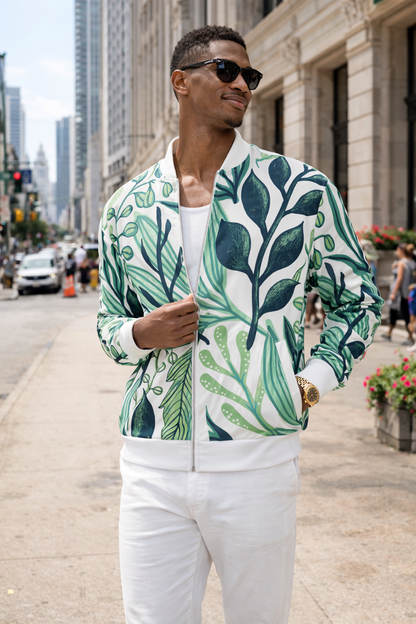 Botanical Unisex Bomber Jacket