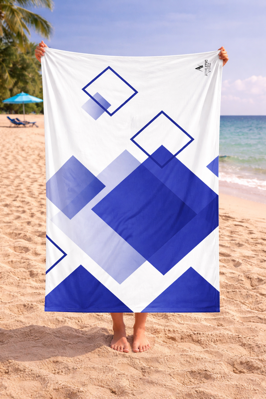Blue Geo Towel