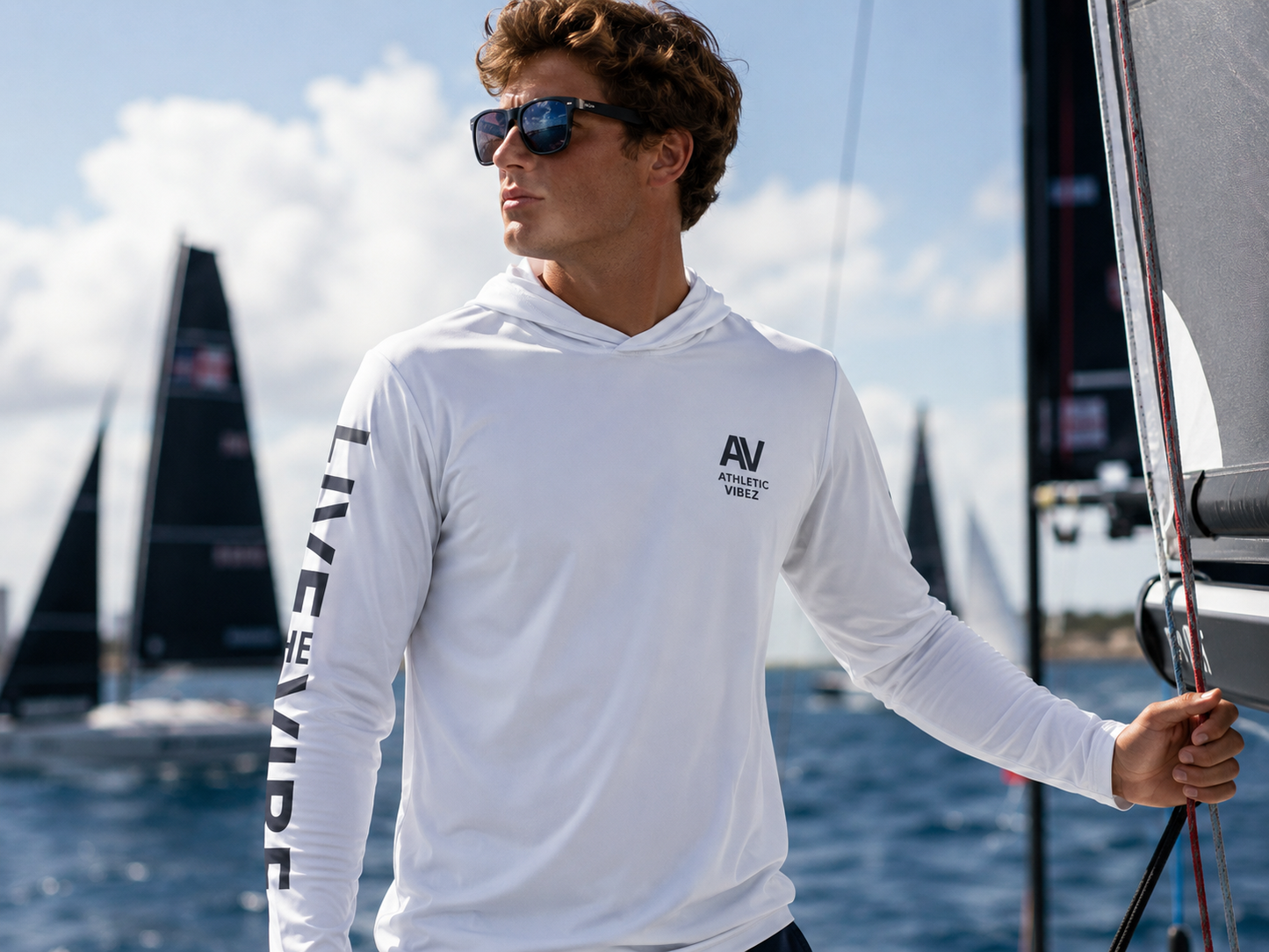 PRO Vibe Approved Sports Hoodie - White/Gray