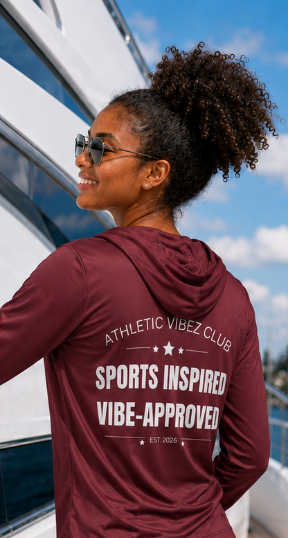 PRO Vibe Approved Sports Hoodie - Maroon/Gray