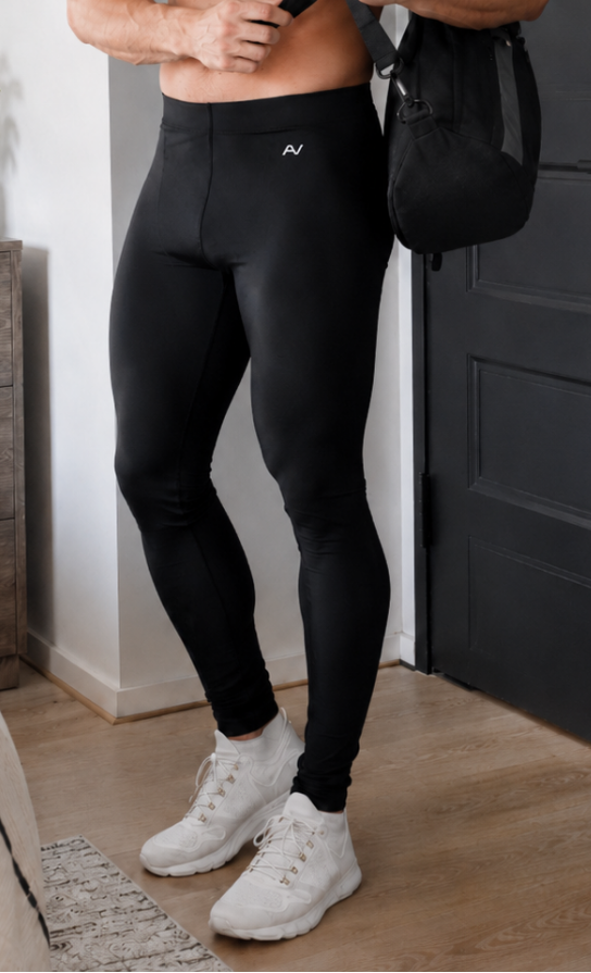 Men's Leggings UPF 50+ Live the Vibe - Black