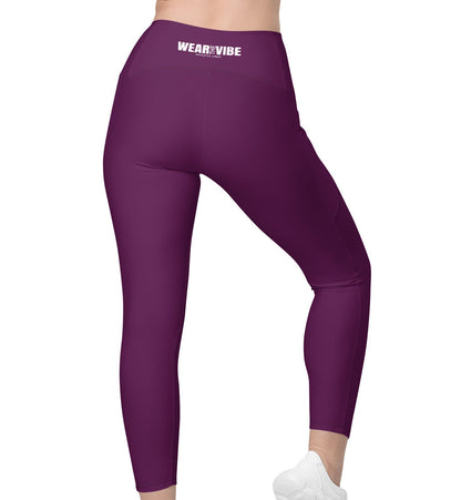 Wear the Vibe Leggings with Pockets - Plum