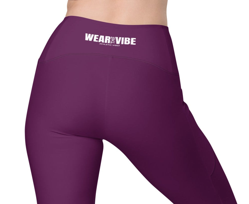Wear the Vibe Leggings with Pockets - Plum