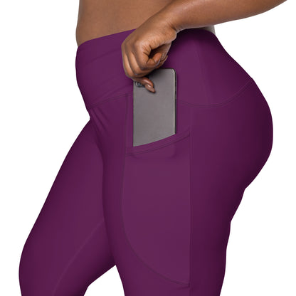 Wear the Vibe Leggings with Pockets - Plum