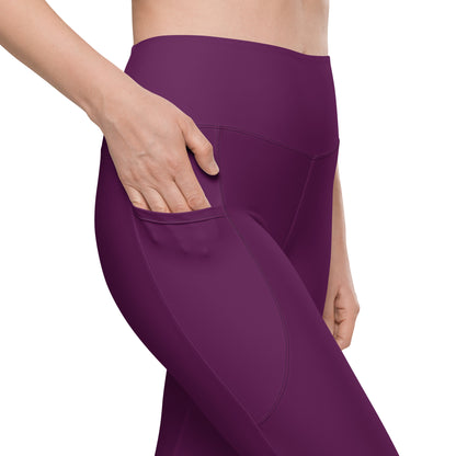 Wear the Vibe Leggings with Pockets - Plum
