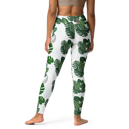 Monstera Flamingo Leggings UPF 50+ Protection