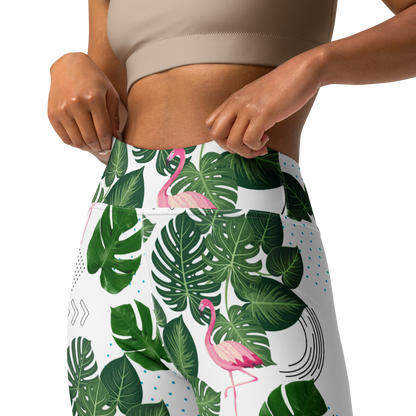 Monstera Flamingo Leggings UPF 50+ Protection