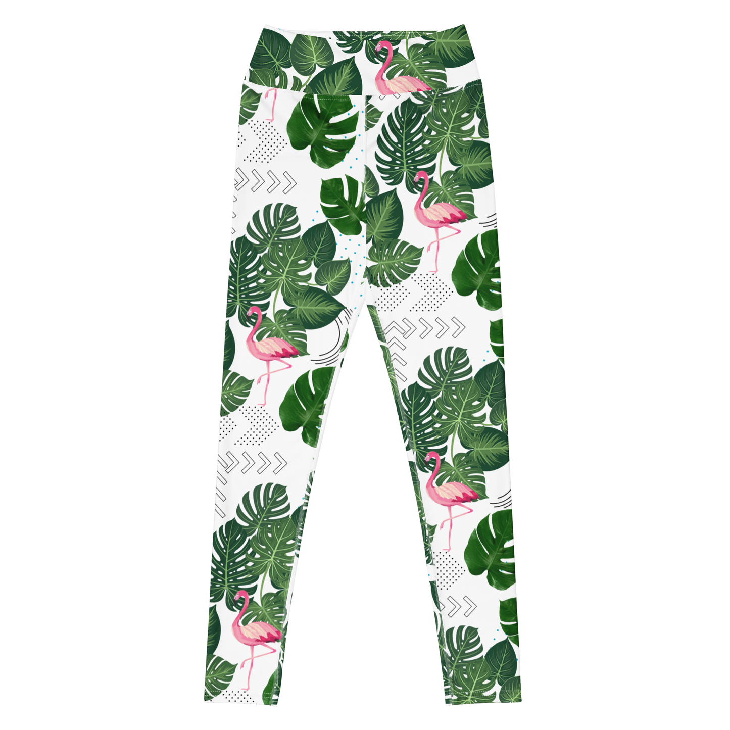 Monstera Flamingo Leggings UPF 50+ Protection