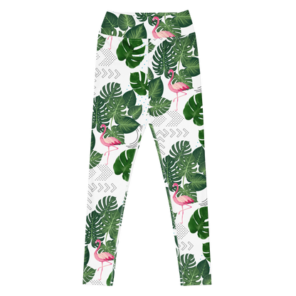 Monstera Flamingo Leggings UPF 50+ Protection
